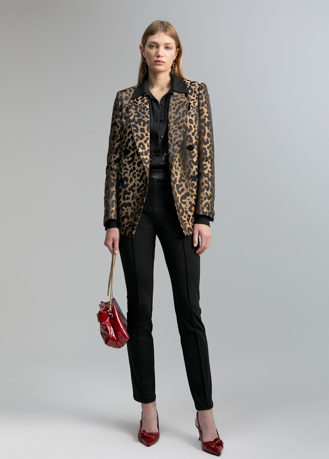 Lola Casademunt Blazer Animal Print