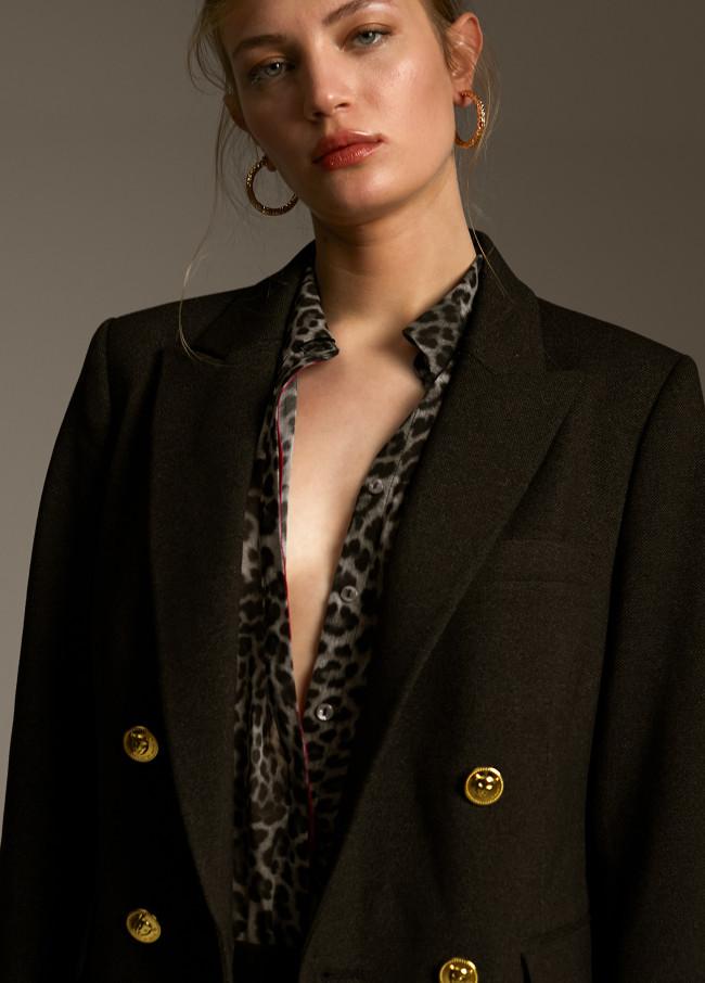 Lola Casademunt Blazer Botón Animal