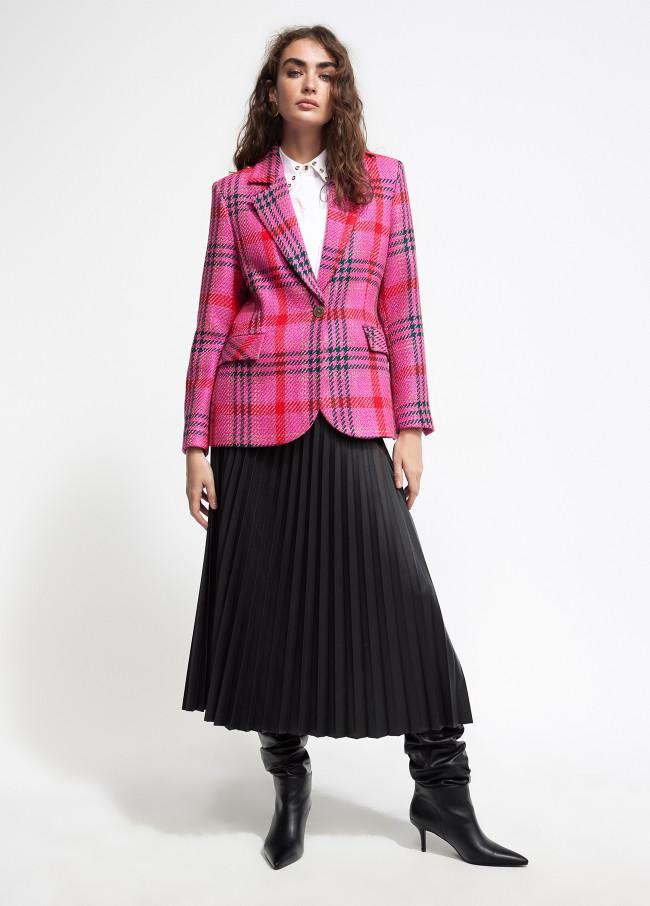 Lola Casademunt Blazer Cuadros Tweed