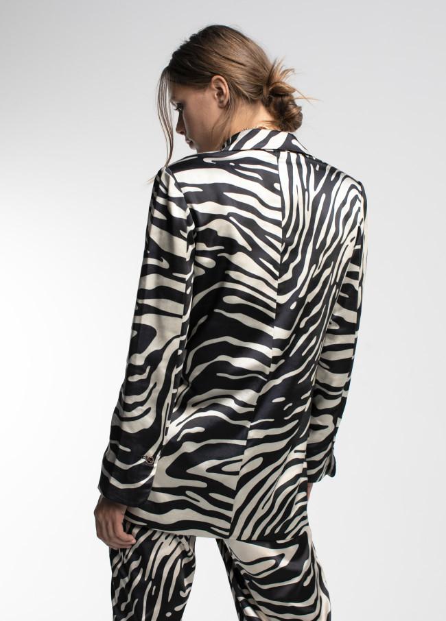 Lola Casademunt Blazer Estampada Cebra