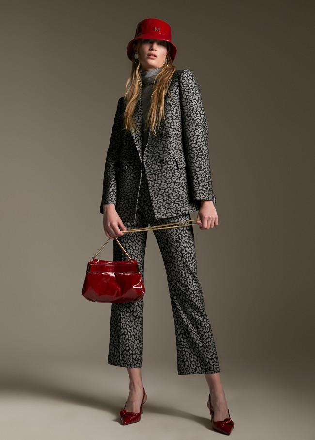 lola casademunt Blazer jacquard animal print