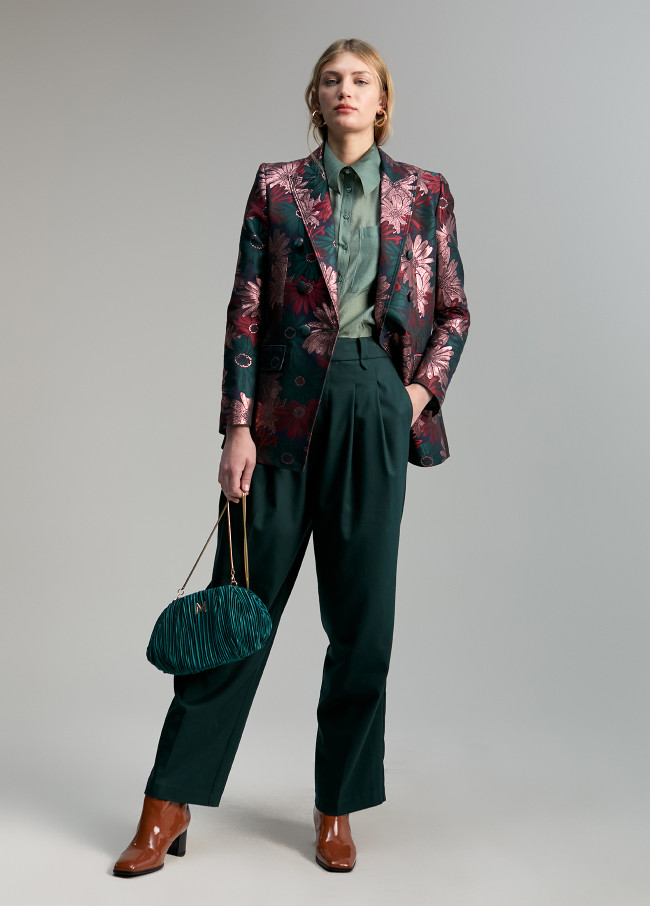 Lola Casademunt Blazer Jacquard Floral