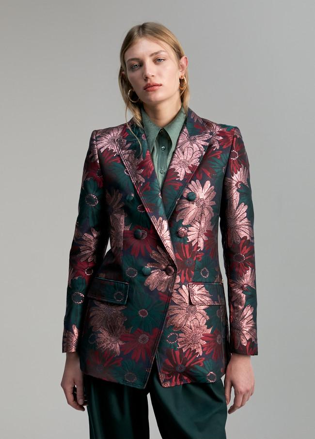 lola casademunt Blazer jacquard floral