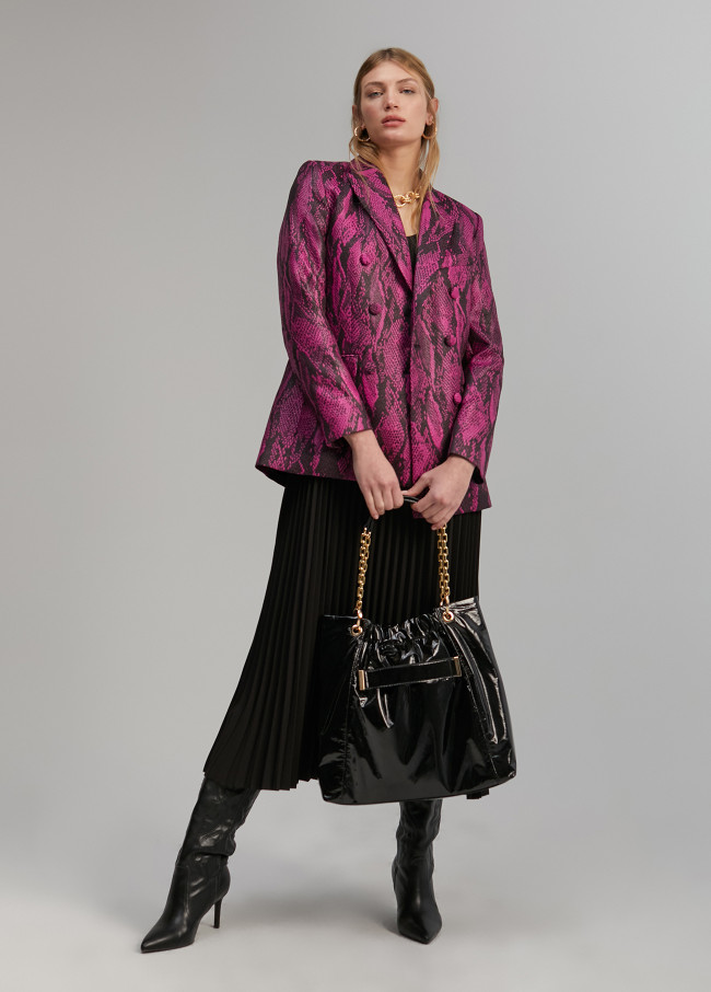 Lola Casademunt Blazer Jacquard Serpiente