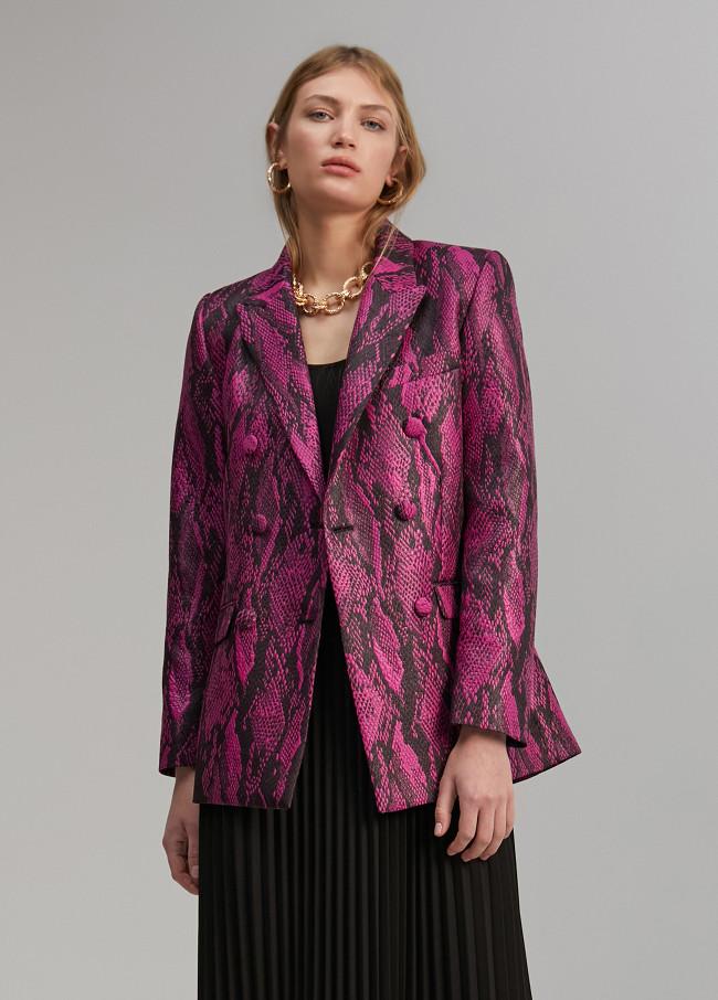 Lola Casademunt Blazer Jacquard Serpiente