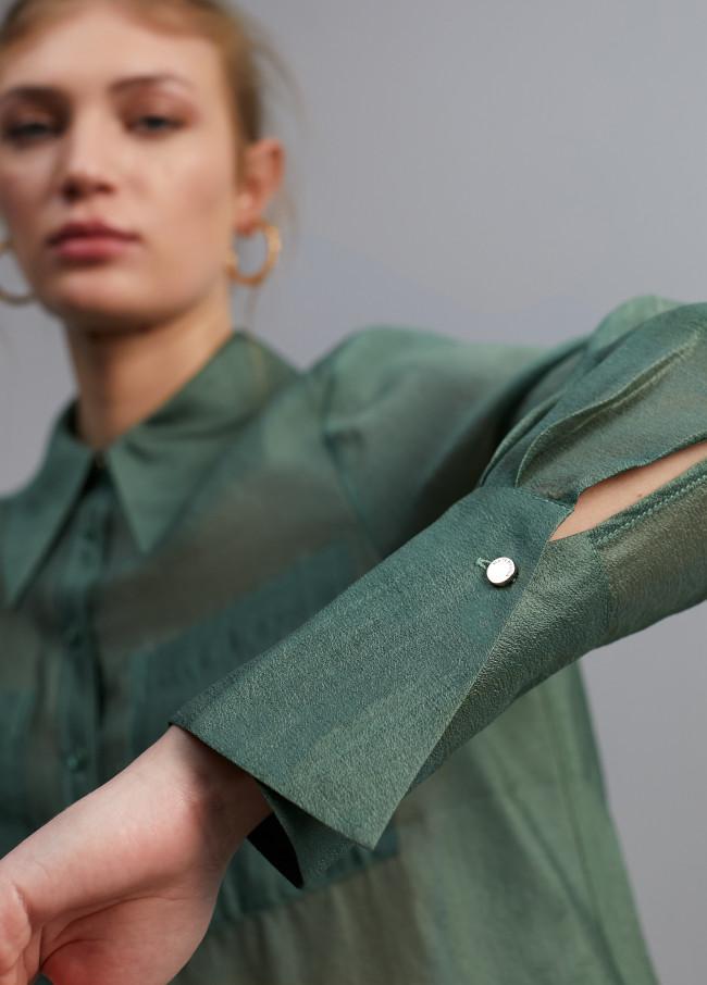 Lola Casademunt Blusa Bolsillos Transparencia