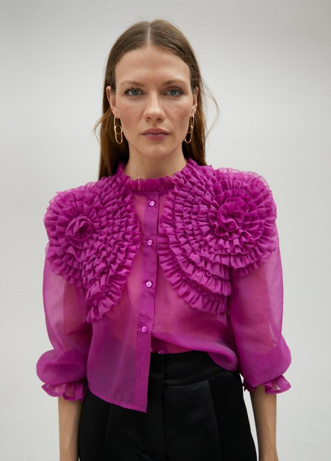 Lola Casademunt Blusa Con Detalle Floral