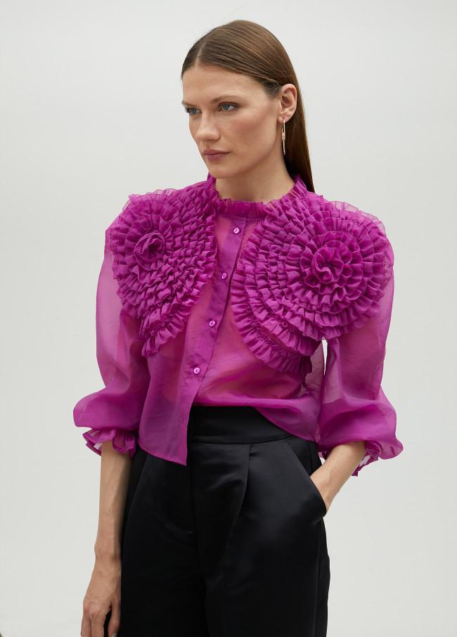 lola casademunt Blusa con detalle floral