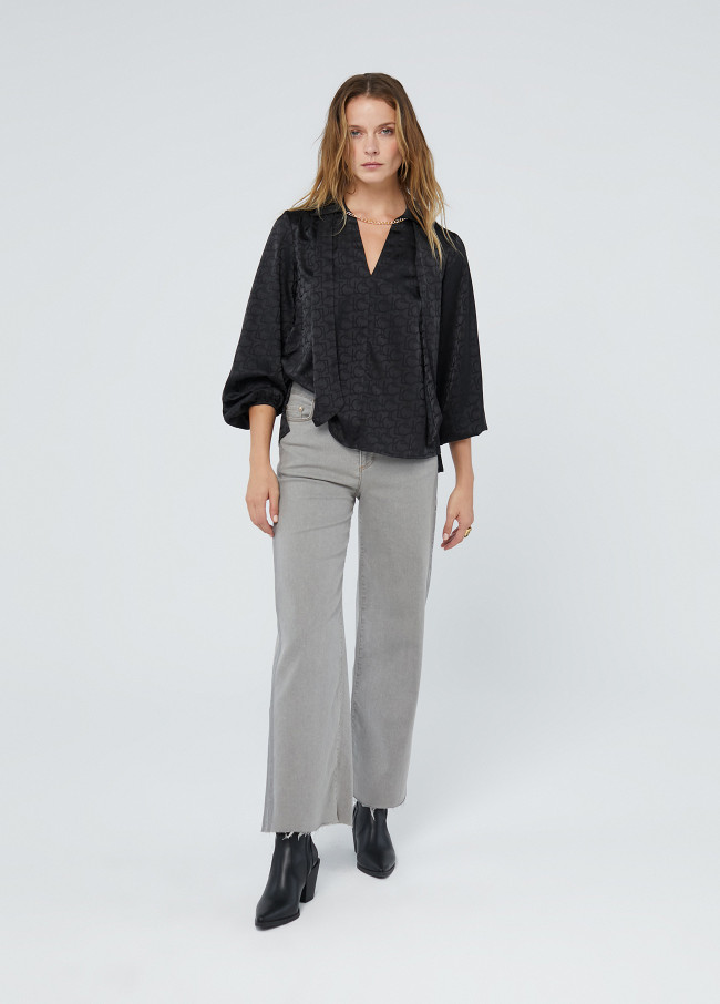 Lola Casademunt Blusa Con Lazo