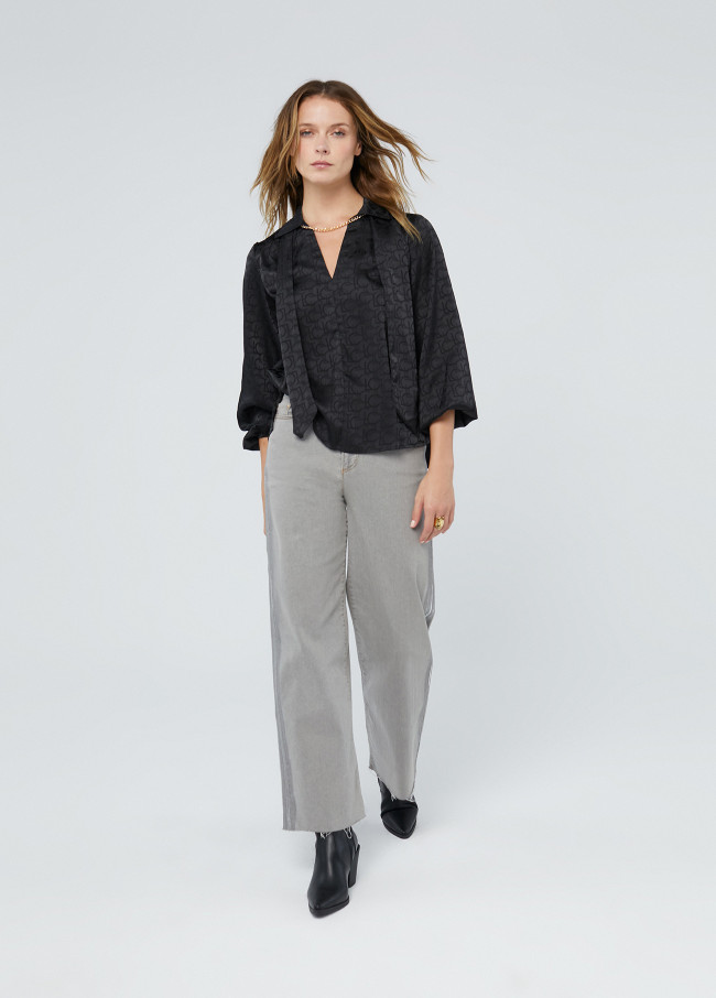 Lola Casademunt Blusa Con Lazo