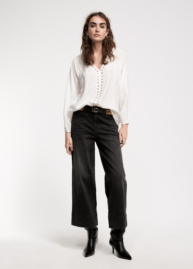 Lola Casademunt Blusa Detalle Eyelets