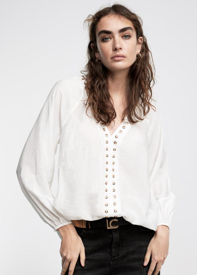 Lola Casademunt Blusa Detalle Eyelets