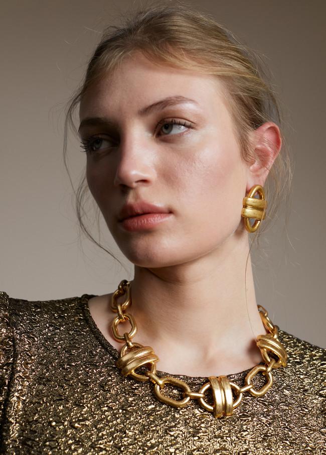 Lola Casademunt Blusa Manga Abullonada