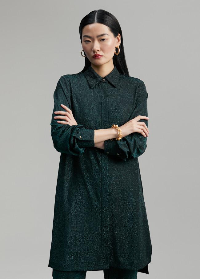 lola casademunt Blusón largo de punto lúrex