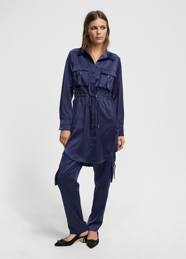 Lola Casademunt Blusón Satinado Ajustable