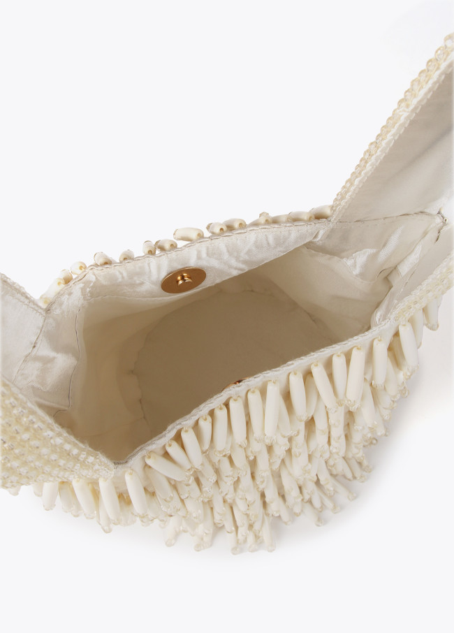 Lola Casademunt Bolsito Pedrería Efecto Coral