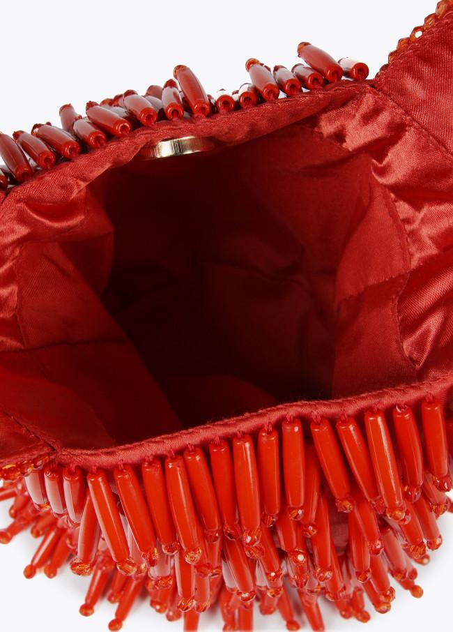 Lola Casademunt Bolsito Pedrería Efecto Coral