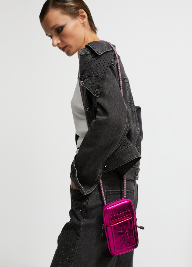 Lola Casademunt Bolsito Porta Móvil Metalizado