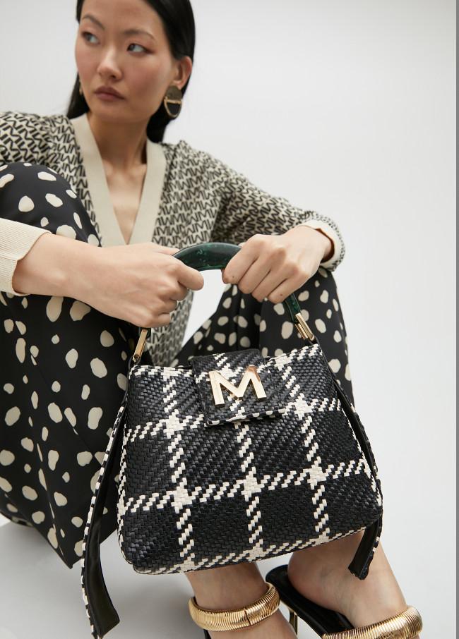 Lola Casademunt Bolso Bandolera De Cuadros