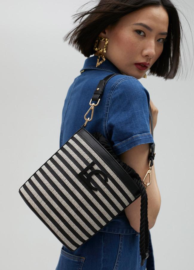 Lola Casademunt Bolso Bombonera Rayas