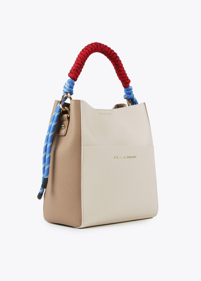 Lola Casademunt Bolso Bucket Bicolor