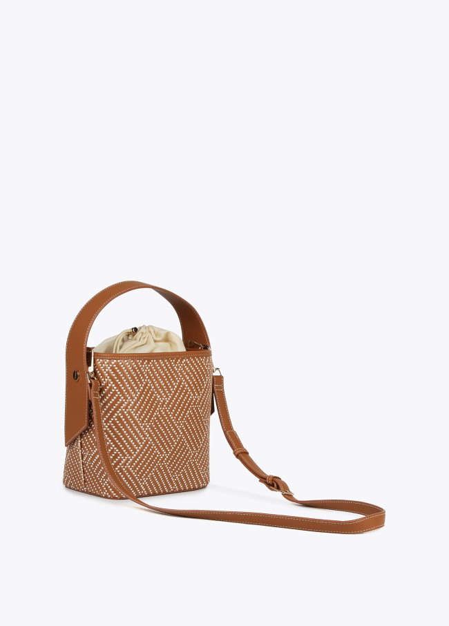 Lola Casademunt Bolso Bucket Trenzado