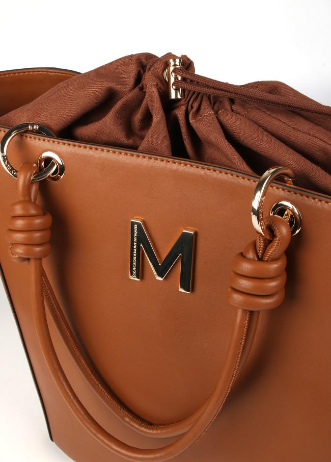 Lola Casademunt Bolso Efecto Piel Con Nudos