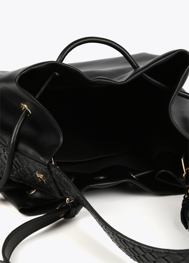 Lola Casademunt Bolso Media Luna Negro