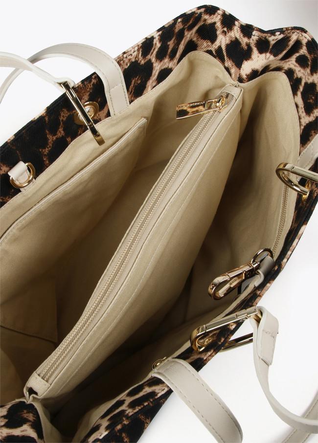Lola Casademunt Bolso Shopper Animal Print