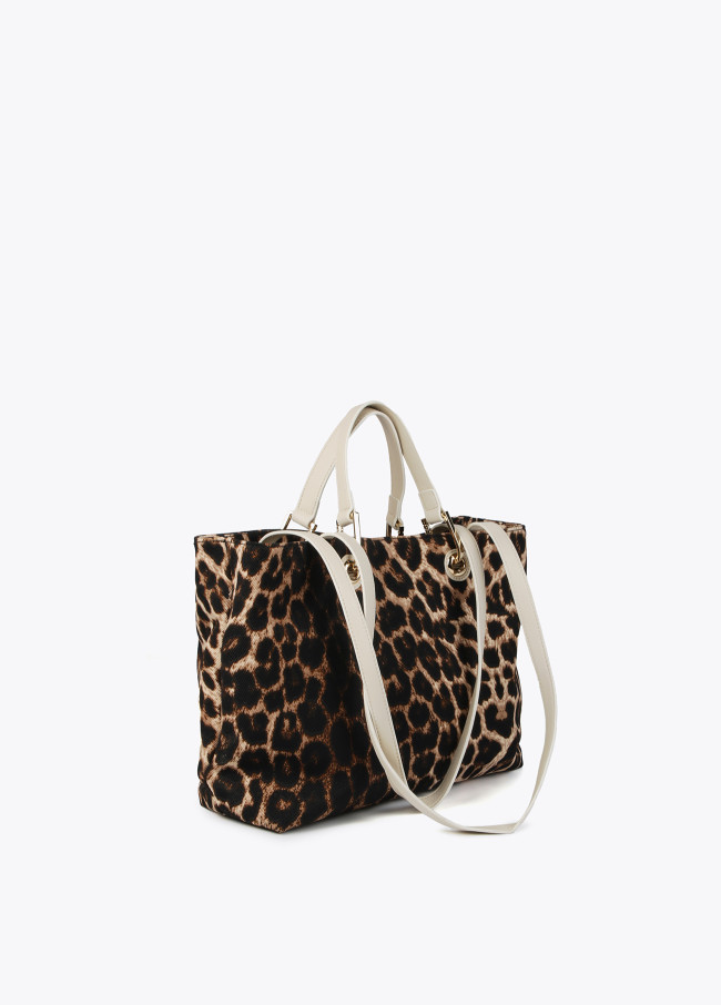 Lola Casademunt Bolso Shopper Animal Print