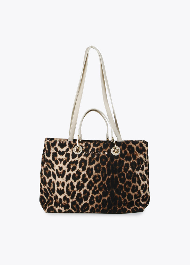 lola casademunt Bolso shopper animal print