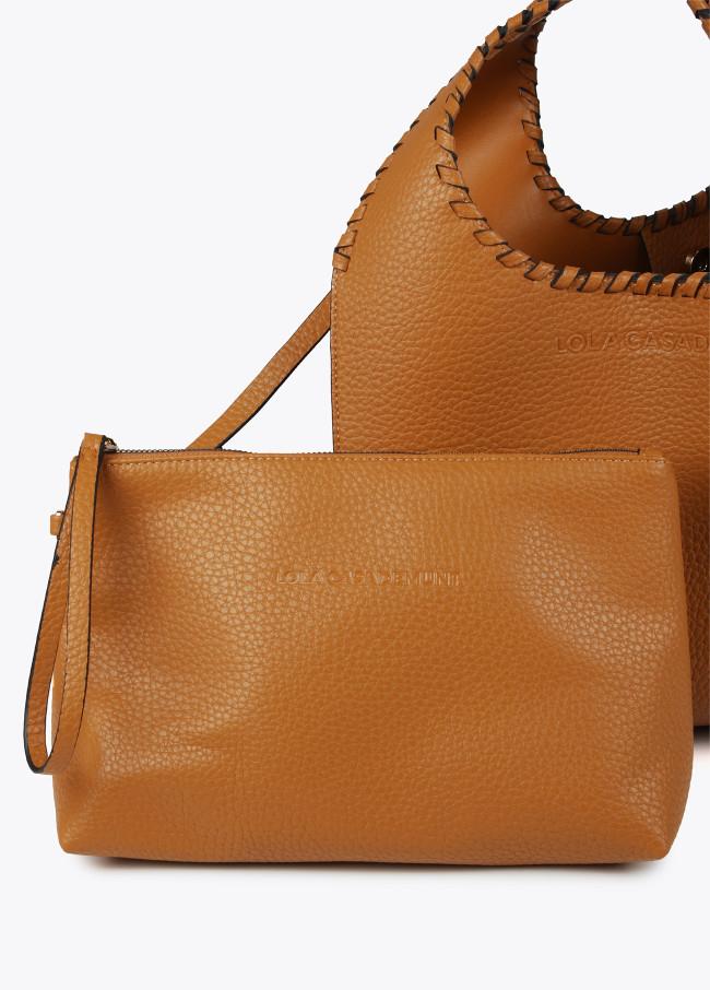 Lola Casademunt Bolso Shopper Con Pespuntes