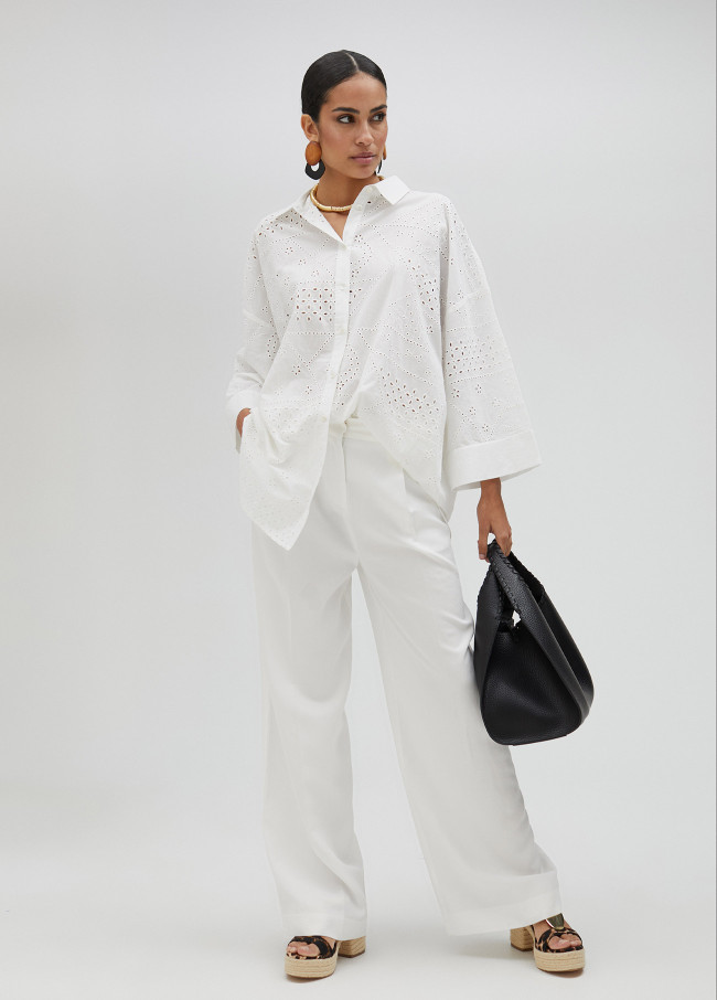 Lola Casademunt Bolso Shopper Con Pespuntes