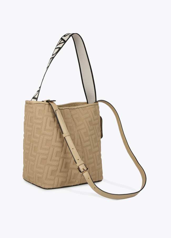 Lola Casademunt Bolso Shopper En Tejido Monograma