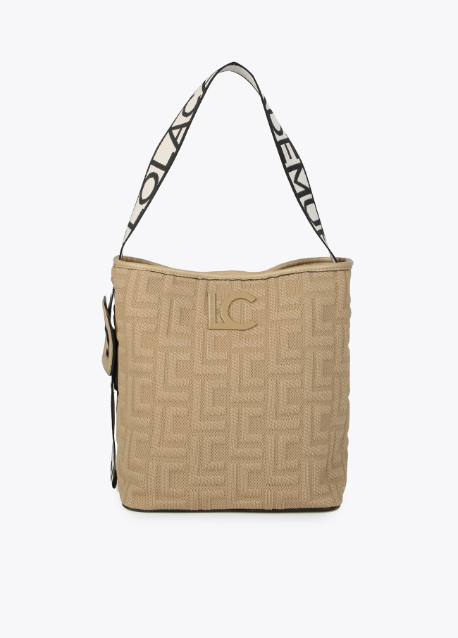 lola casademunt Bolso shopper en tejido monograma
