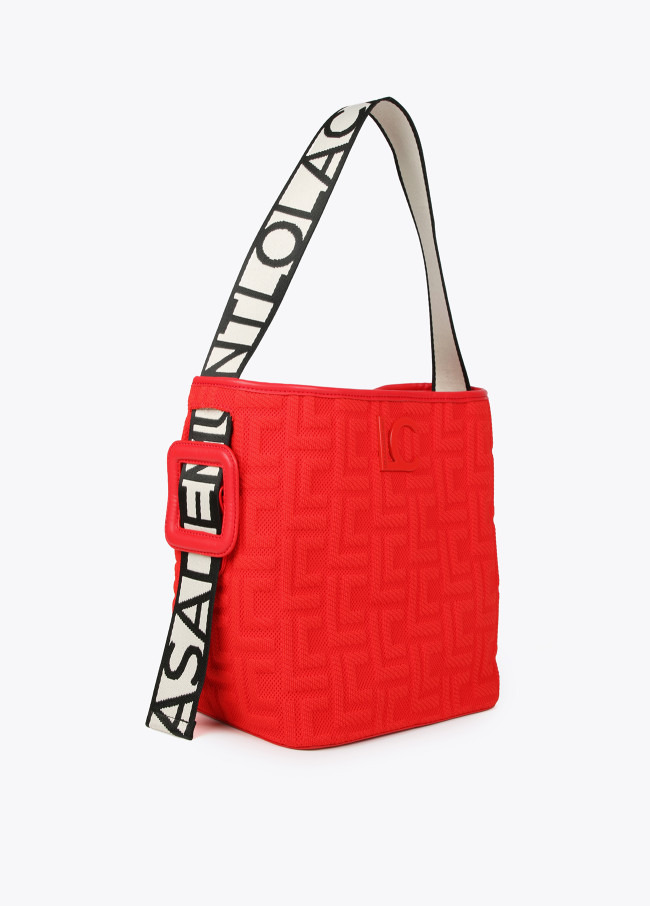 lola casademunt Bolso shopper en tejido monograma