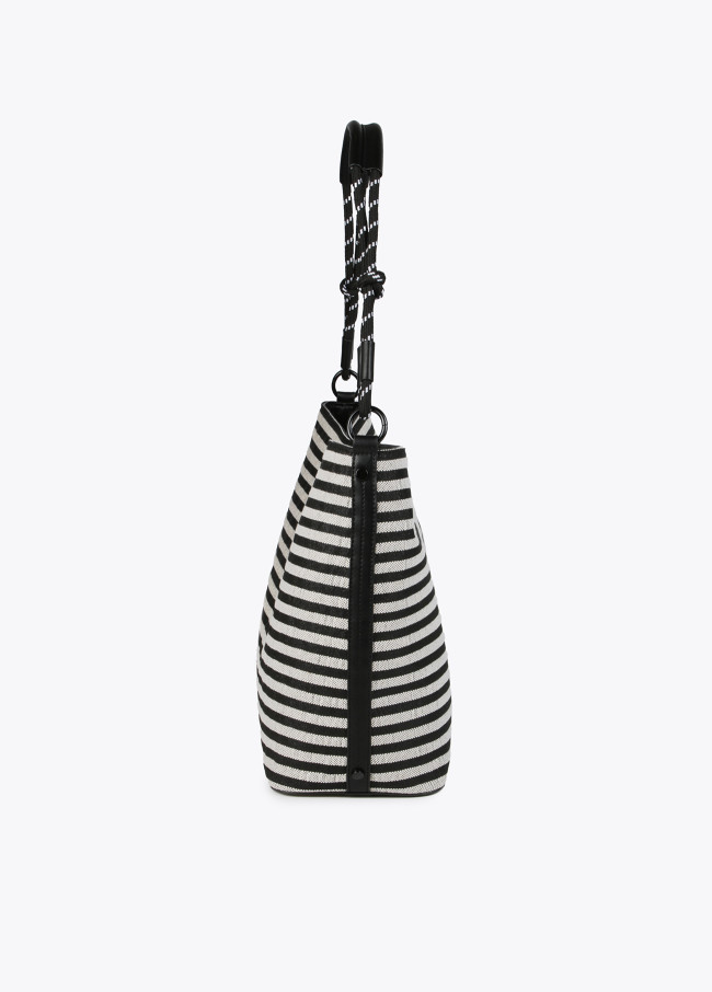 Lola Casademunt Bolso Shopper Rayas