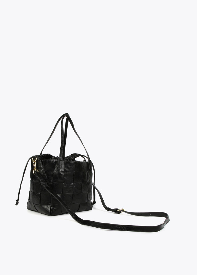 Lola Casademunt Bolso Shopper Trenzado Con Textura