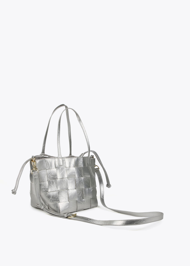 Lola Casademunt Bolso Shopper Trenzado Con Textura