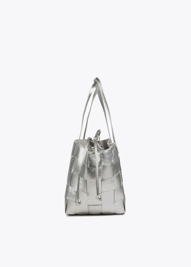Lola Casademunt Bolso Shopper Trenzado Con Textura