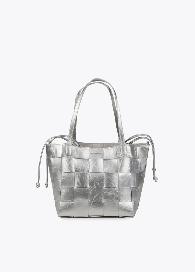 lola casademunt Bolso shopper trenzado con textura