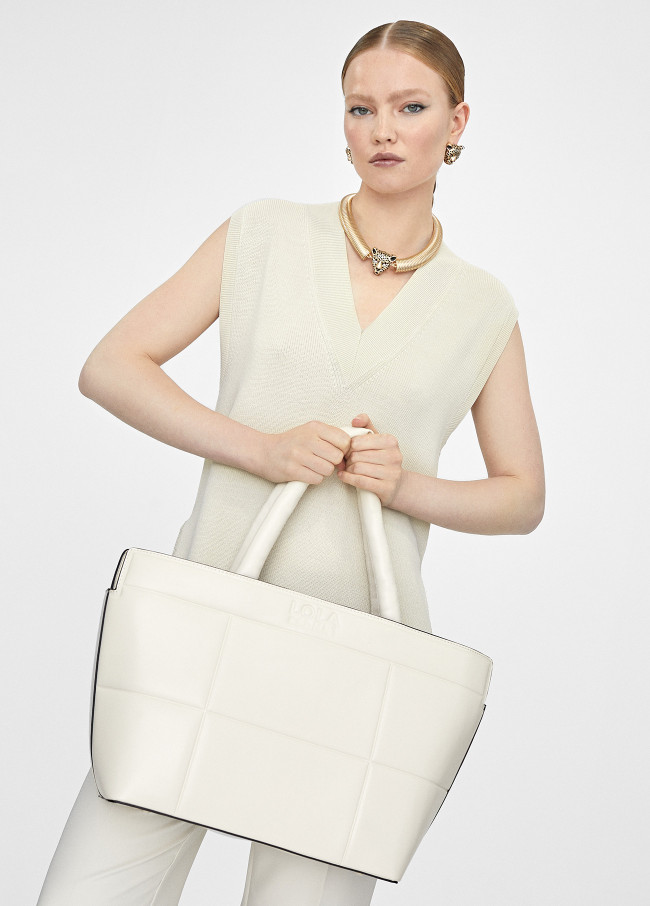 Lola Casademunt Bolso Tipo Shopper Acolchado