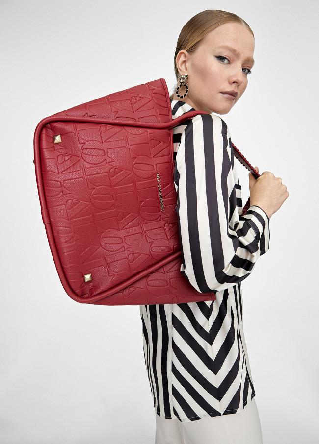 Lola Casademunt Bolso Tipo Shopper Grabado