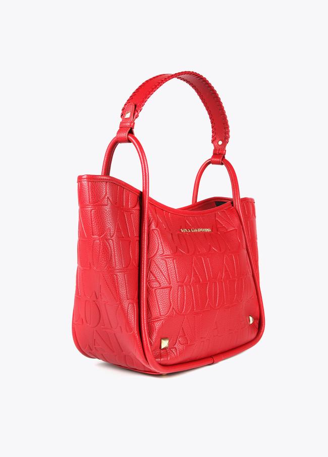 Lola Casademunt Bolso Tipo Shopper Grabado