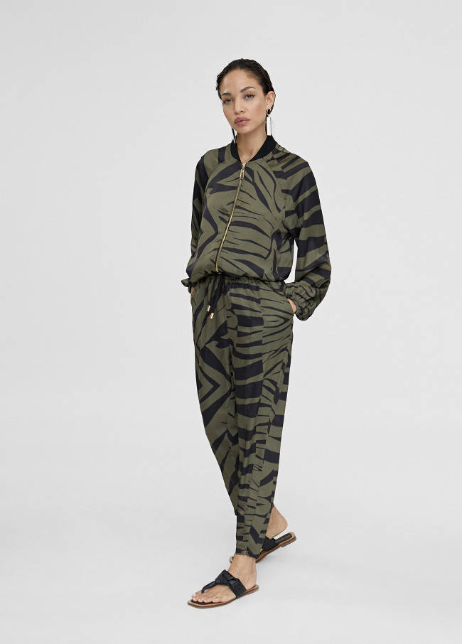 Lola Casademunt Bomber Estampado Animal