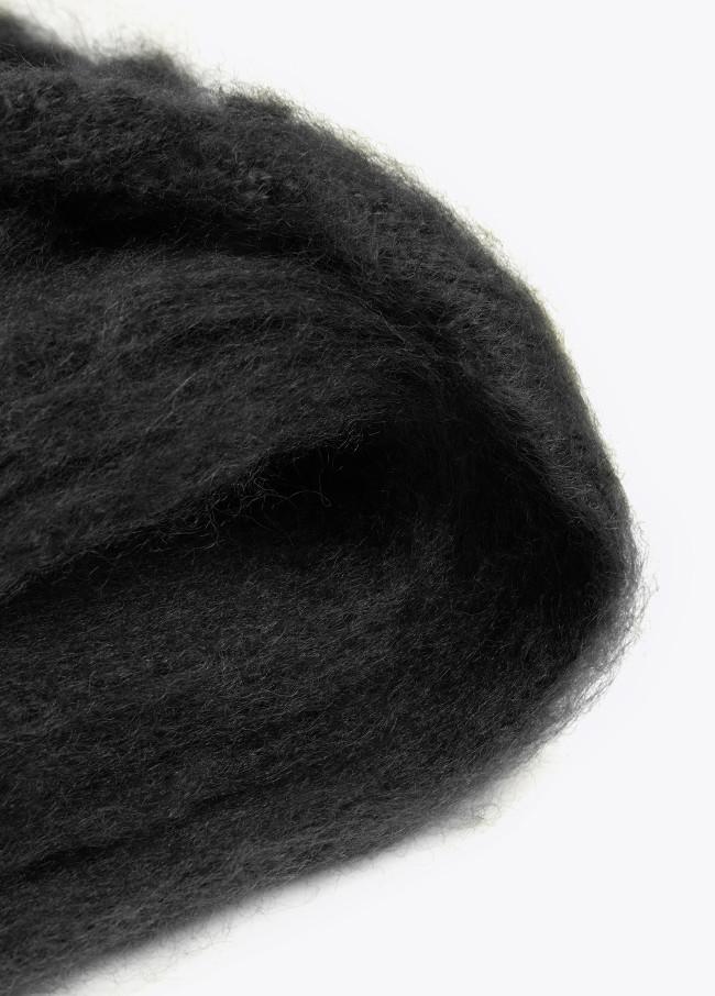 Lola Casademunt Bufanda Con Flecos Trenzados