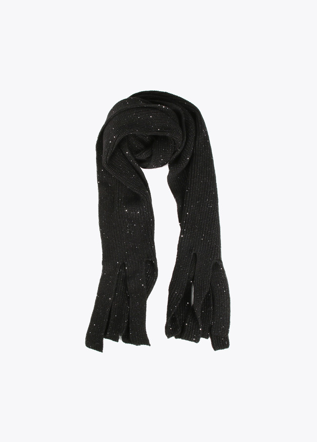 Lola Casademunt Bufanda Con Mini Lentejuelas
