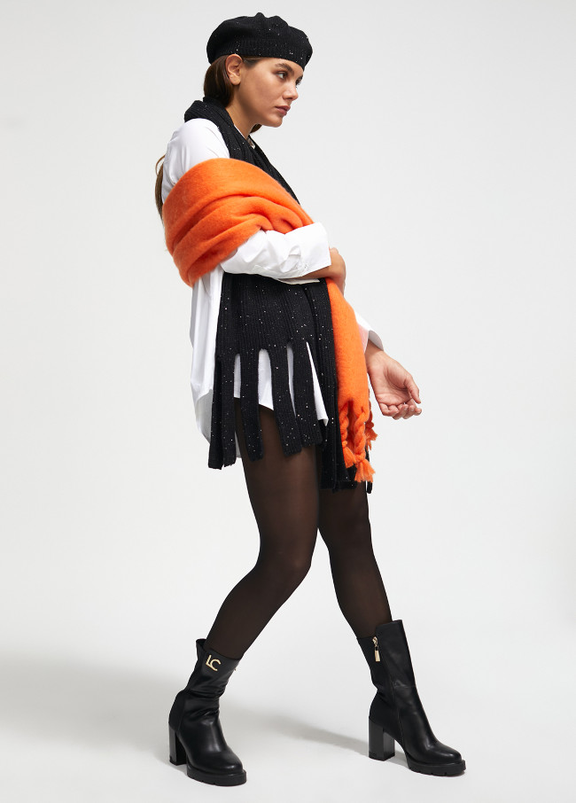 Lola Casademunt Bufanda Con Mini Lentejuelas