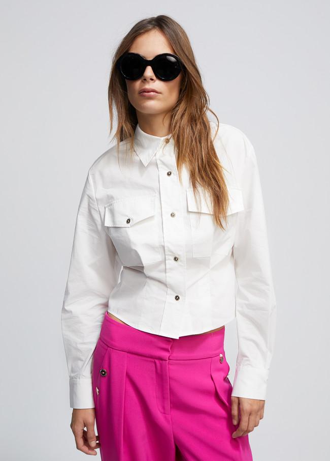Lola Casademunt Camisa Cropped