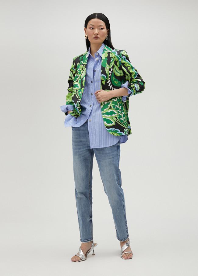 Lola Casademunt Camisa De Rayas Con Strass